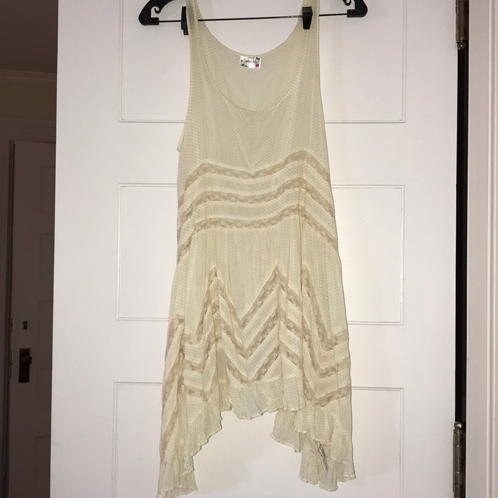 Free People Cream Dress